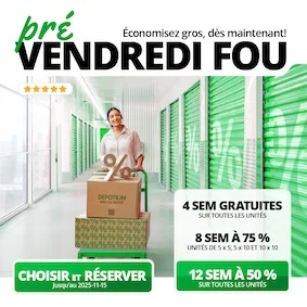 Depotium Mini Entrepôt - Trois Rivieres East Promotion