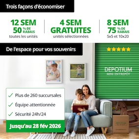 Depotium Mini Entrepôt - Trois Rivieres East Promotion