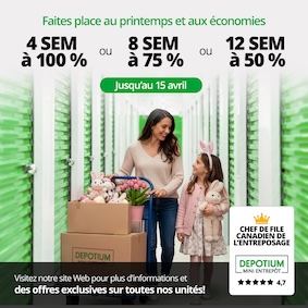 Depotium Mini Entrepôt - Trois Rivieres East Promotion